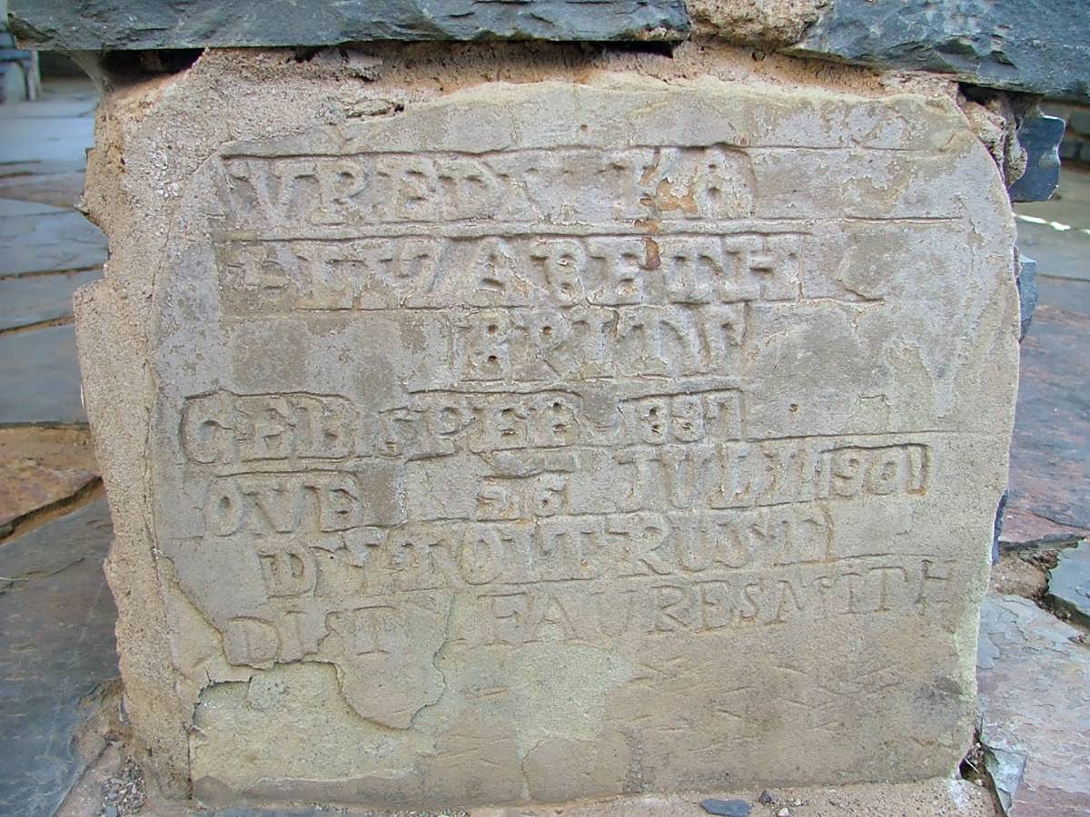 BRITS Vredrika Elizabeth 1897-1901