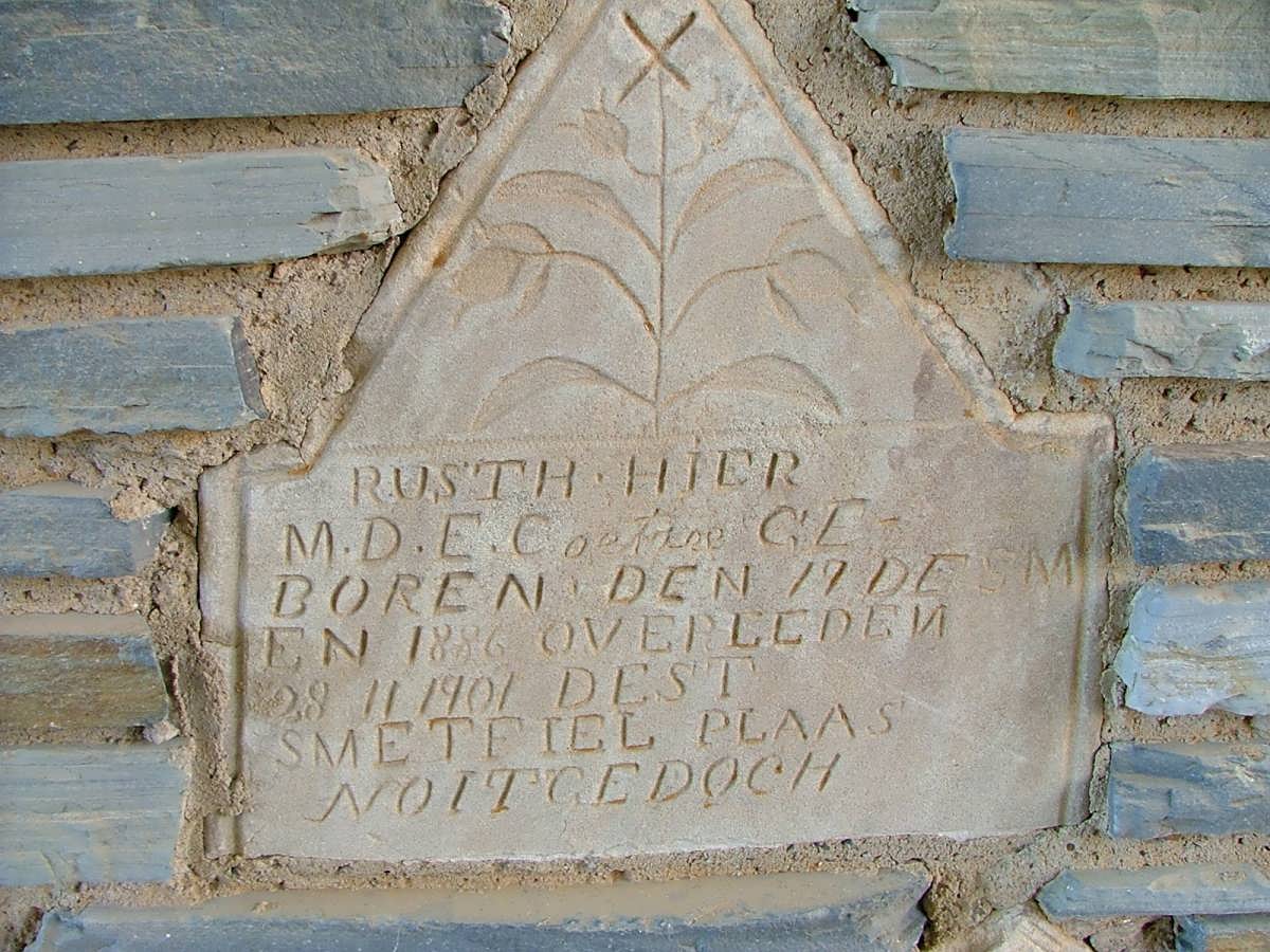 COETZEE M.D.E. 1886-1901