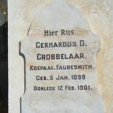 GROBBELAAR Gerhardus D. 1898-1901
