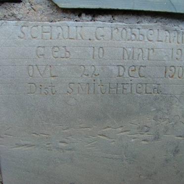 GROBBELAAR Schalk 1900-1901