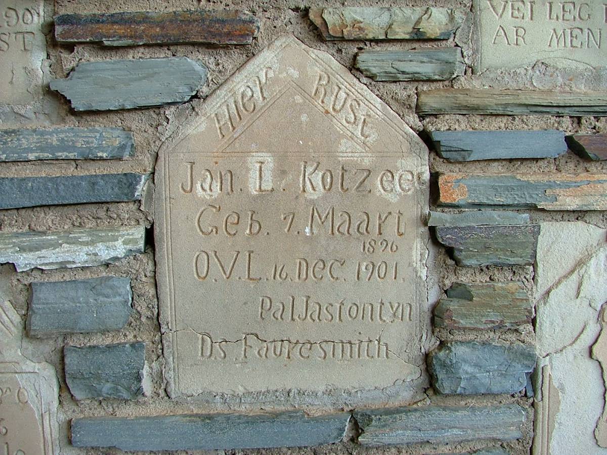 KOTZEE Jan L. 1896-1901