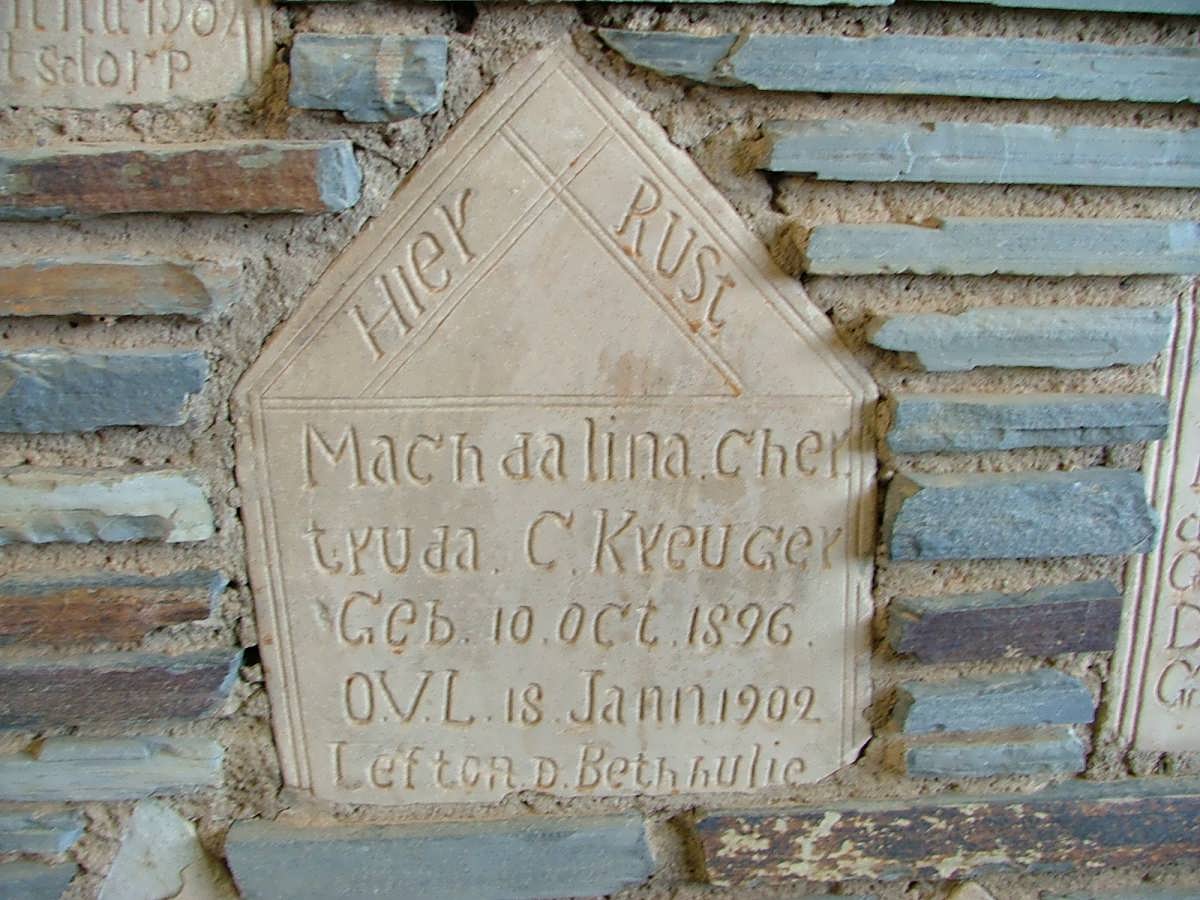 KREUGER Machdalina Chertruda 1896-1902