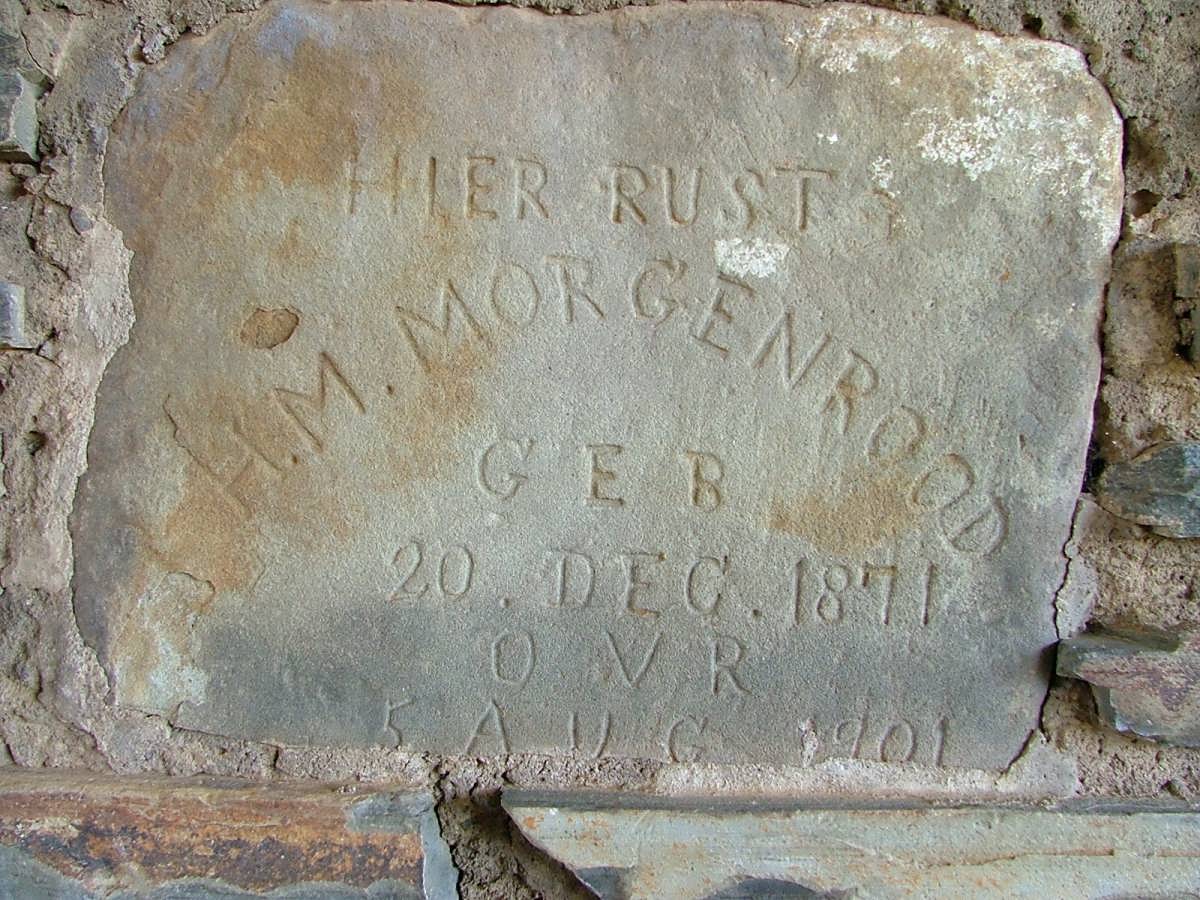 MORGENROOD H.M. 1871-1901