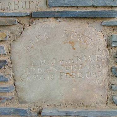 NIEKERK P.M.J., van 1825-1901