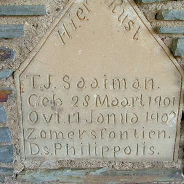 SAAIMAN T.H. 1901-1902