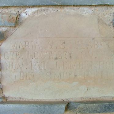SLABBERT Maria S.E. 1877-1901