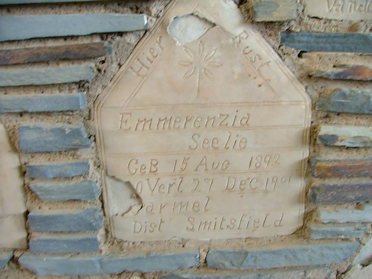 SEELIE Emmerenzia 1892-1901