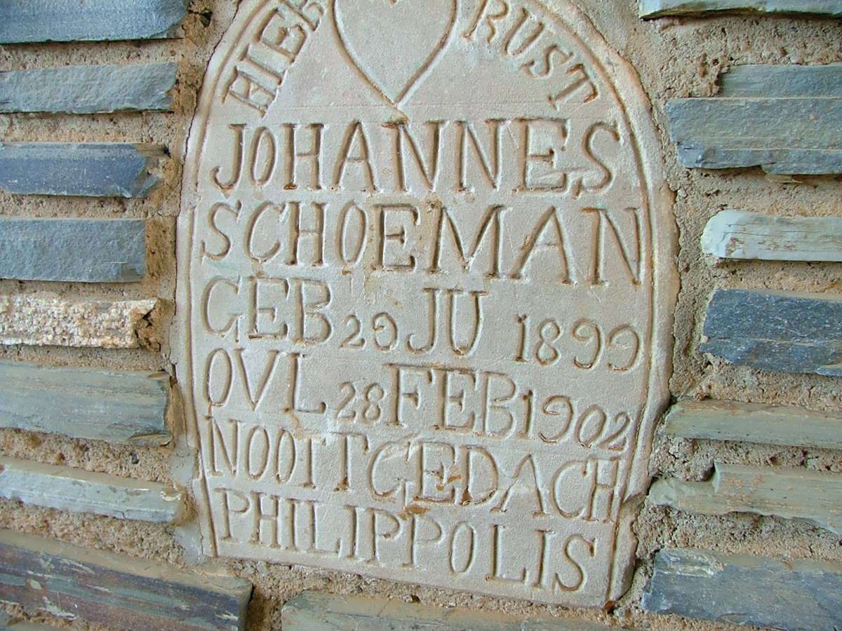 SCHOEMAN Johannes 1899-1902