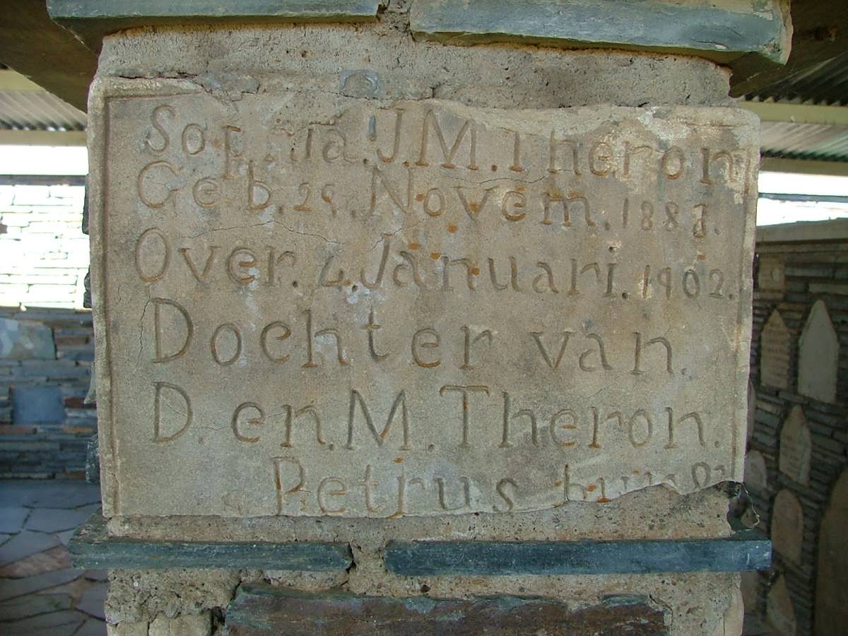 THERON Sophia J.M. 1888-1902