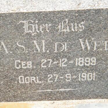 WET A.S.M., de 1899-1901