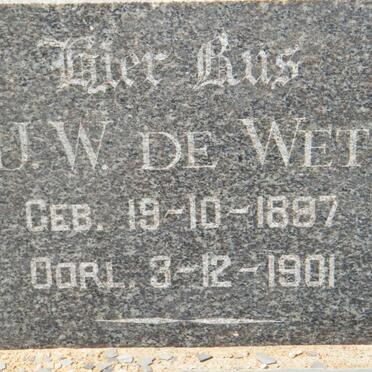 WET J.W., de 1887-1901