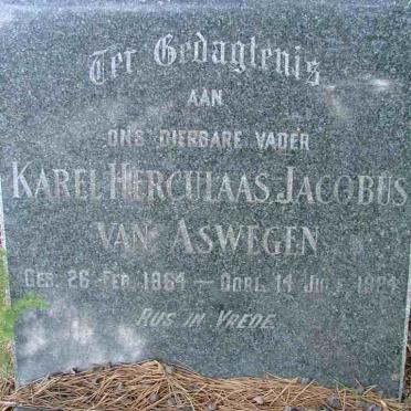 ASWEGEN Karel Herculaas Jacobus, van 1864-1924