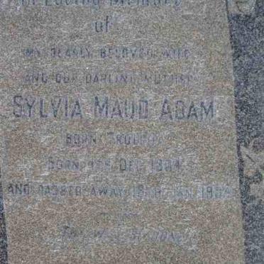 ADAM Sylvia Maud nee TROLLIP 1884-1934