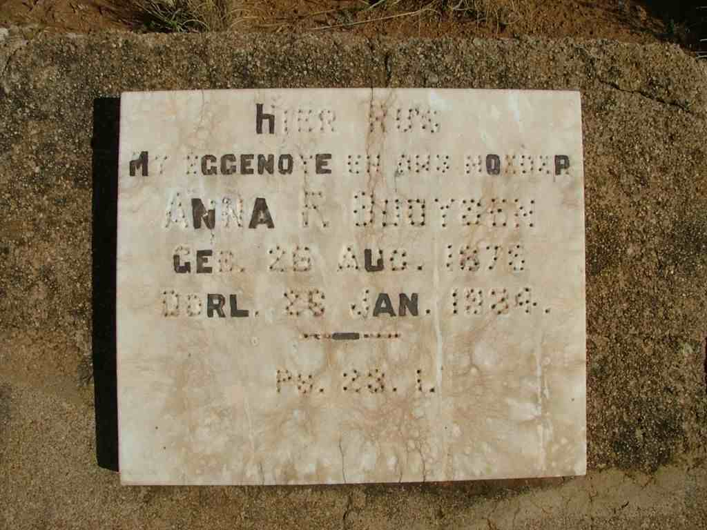 BOOYSEN Anna R. 1878-1934