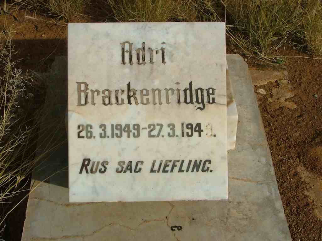 BRACKENRIDGE Adri 1949-1949