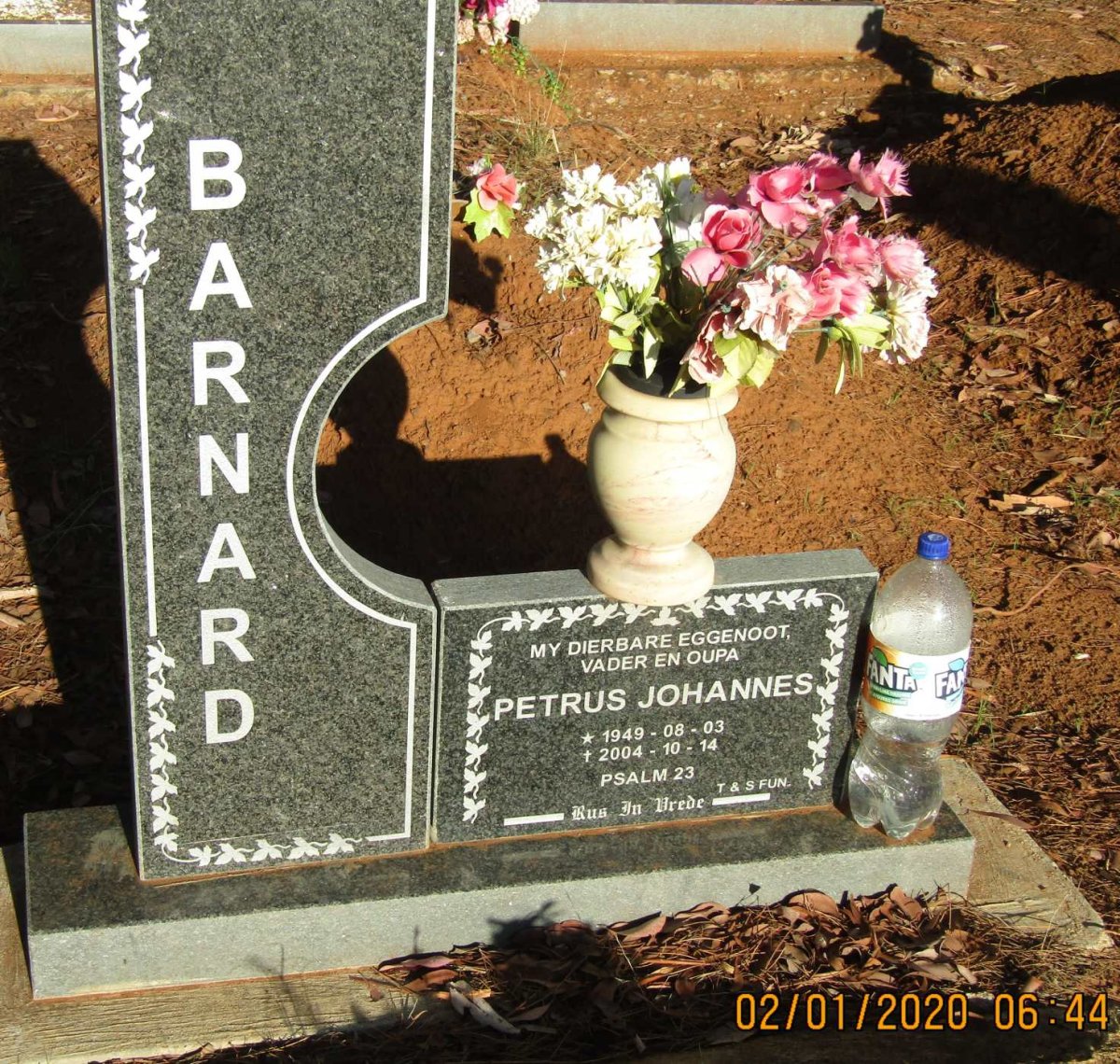 BARNARD Petrus Johannes 1949-2004