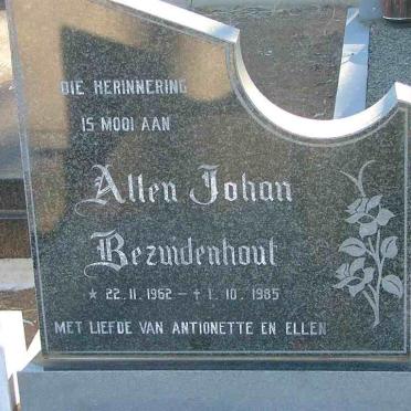 BEZUIDENHOUT Allen Johan 1962-1985