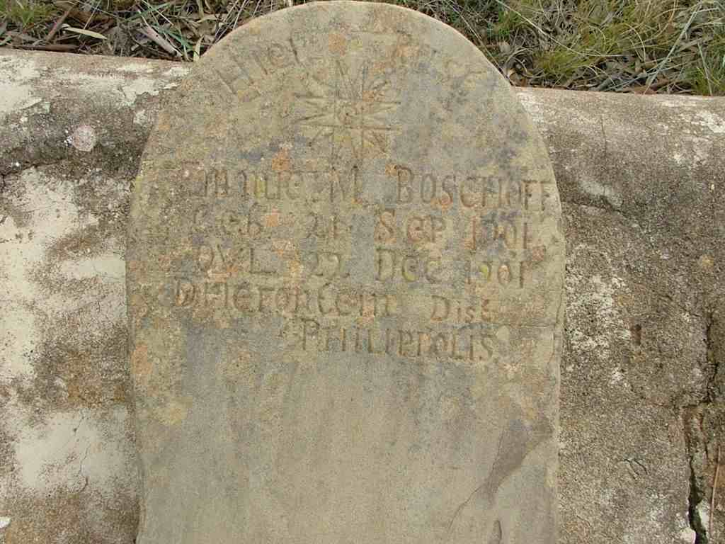 BOSCHOFF Emmie M. 1901-1901