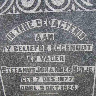 BUIJS Stefanus Johannes 1877-1924
