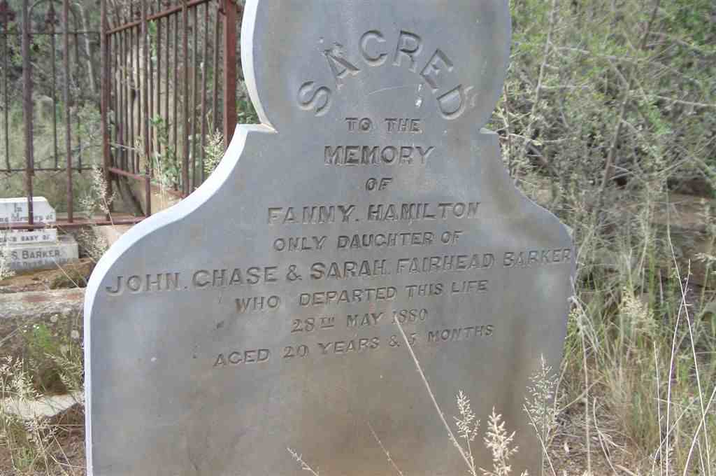 BARKER Fanny Hamilton -1880