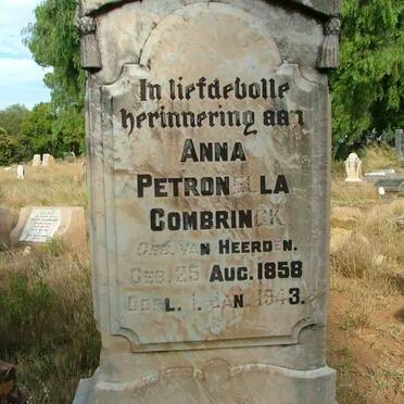 COMBRINCK Anna Petronella nee VAN HEERDEN 1858-1943