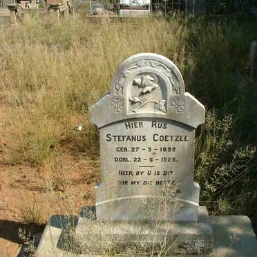 COETZEE Stefanus 1892-1925