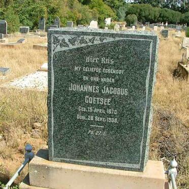 COETSEE Johannes Jacobus 1870-1938