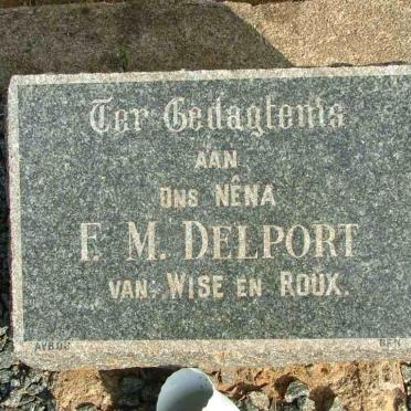 DELPORT F.M.