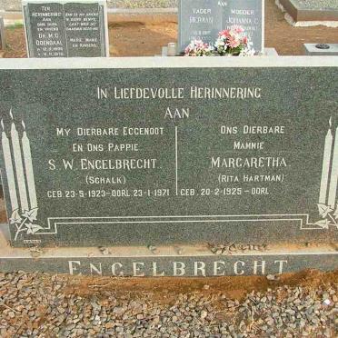 ENGELBRECHT S.W. 1923-1971 &amp; Margaretha HARTMAN 1925-