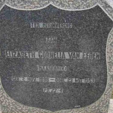 EEDEN Elizabeth Cornelia, van nee HAASBROEK 1898-1953