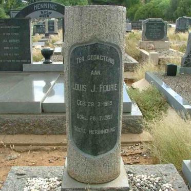 FOURIE Louis J. 1889-1957