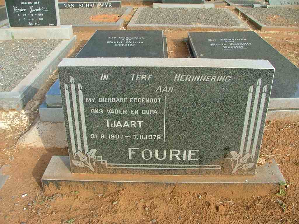 FOURIE Tjaart 1907-1976