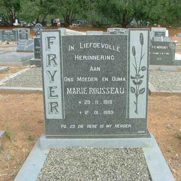 FRYER Marie nee ROUSSEAU 1918-1993