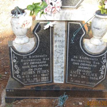 GROENEWALD Jacobus Petrus 1947-1999 &amp; Anita CLACK 1956-