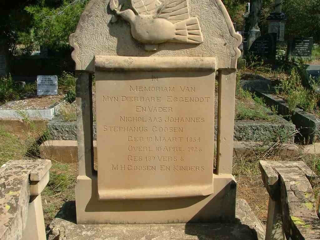 GOOSEN Nicholaas Johannes Stephanus 1854-1926