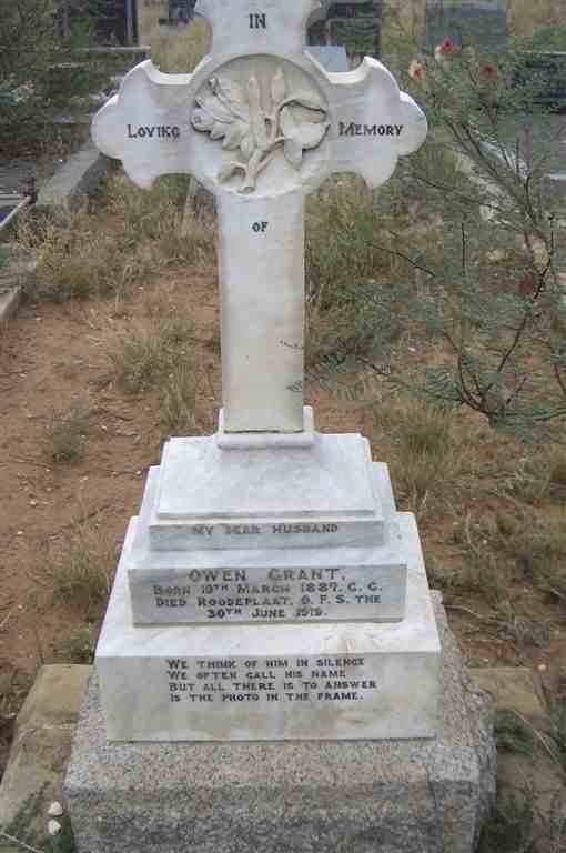 GRANT Owen 1887-1919