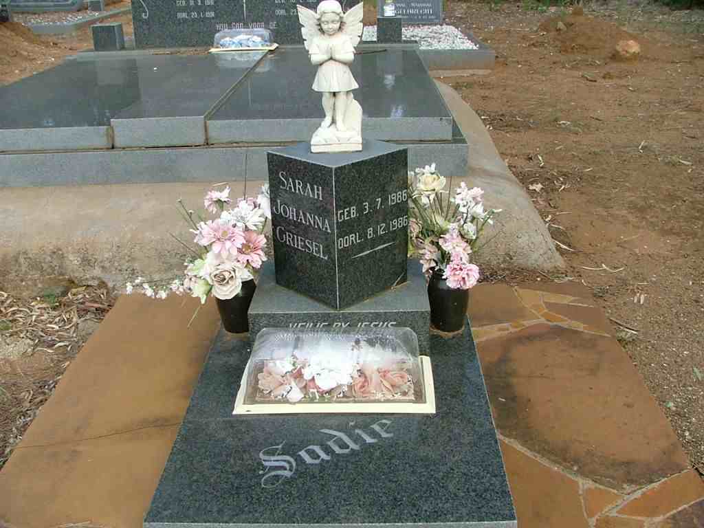 GRIESEL Sarah Johanna 1986-1986