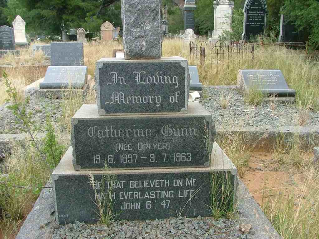 GUNN Catherine nee DREYER 1897-1963