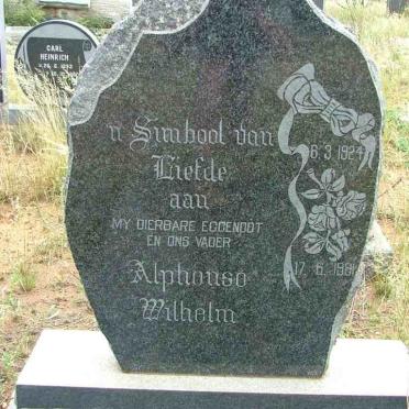 GRUNOW Alphonso Wilhelm 1924-1961