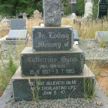 GUNN Catherine nee DREYER 1897-1963