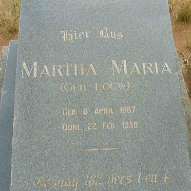 GRIESEL Martha Maria nee LOUW 1887-1958
