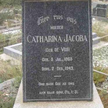 GROBBELAAR Catharina Jacoba nee DE VOS 1865-1943
