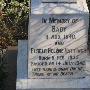 HATTINGH Elselo Helene 1935-1942 :: ? Baby 1940