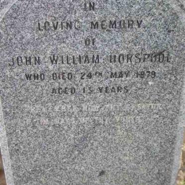 HORSPOOL John William -1879