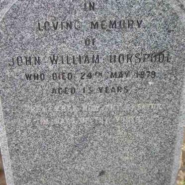 HORSPOOL John William -1879