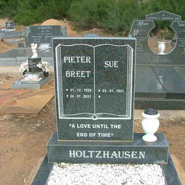 HOLTZHAUSEN Pieter Breet 1929-2001 &amp; Sue 1921-