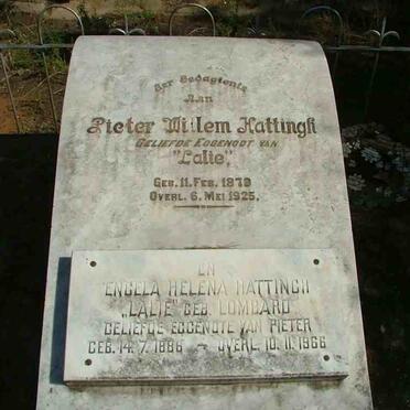 HATTINGH Pieter Willem 1879-1925 &amp; Engela Helena LOMBARD 1886-1966