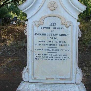 HOLM Johann Gustav Adolph 1836-1882