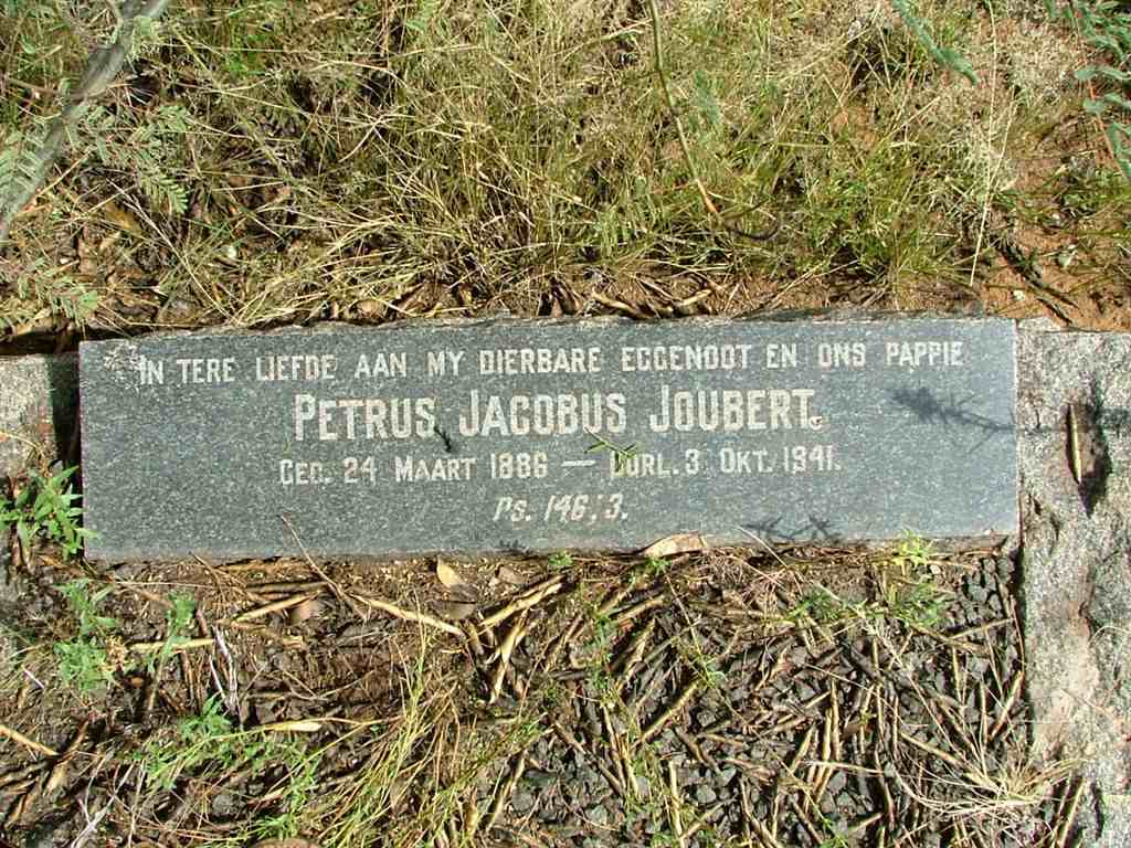 JOUBERT Petrus Jacobus 1886-1941