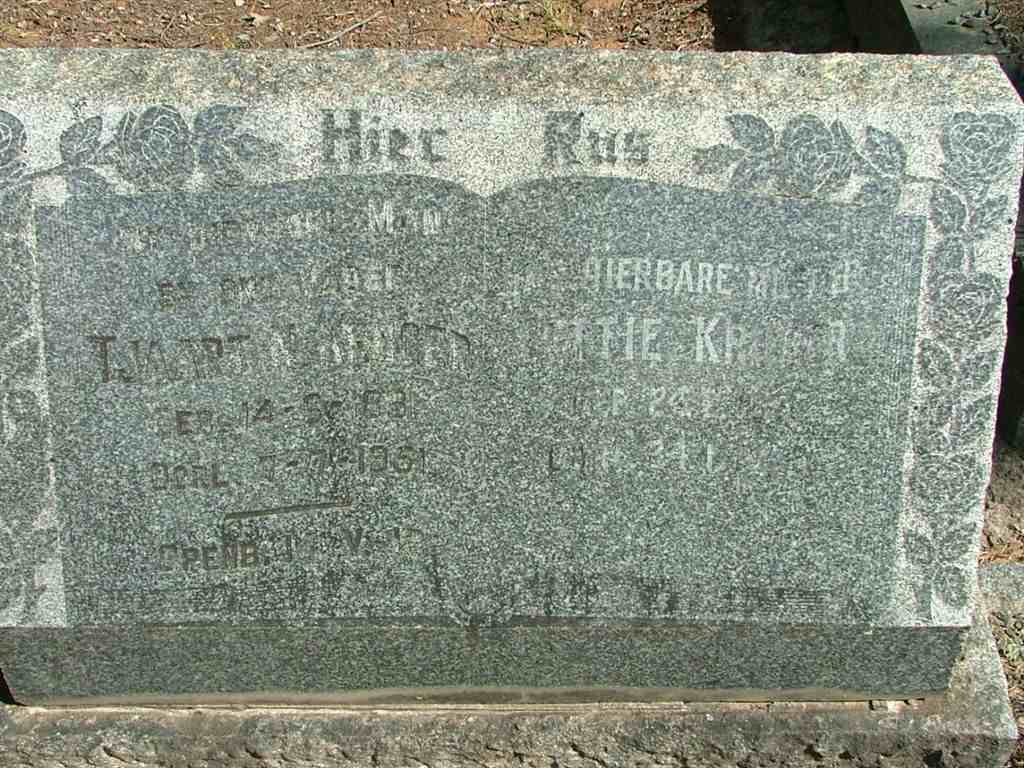 KRUGER Tjaart N. 1881-1951 &amp; Lettie KRUGER 1891-1978